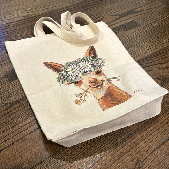 Brand new Llamas/Alpaca Tote Bag, Alpaca Flower Crown🦙 canvas bag - Picture 3 of 7